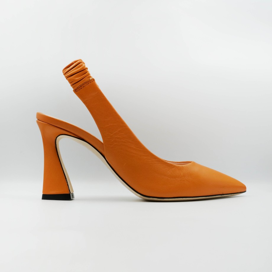 Eva Luna - Leather Slingback With Elastic Hot