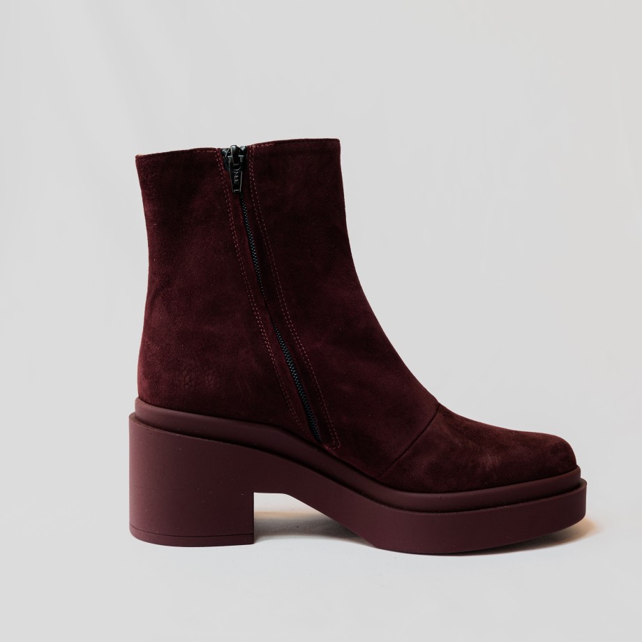 Roberto Festa - Suede Ankle Boots With Zip Clearance