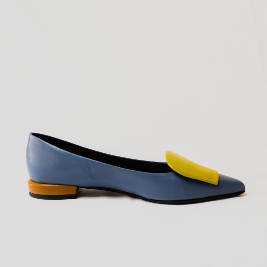 Fabio Rusconi - Leather And Leather Ballet Flats Clearance