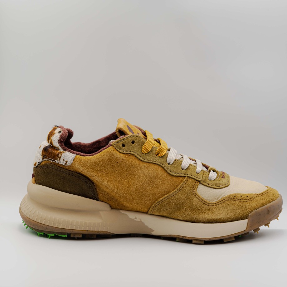 Satorisan - Mustard Suede Sneakers With Pony Best