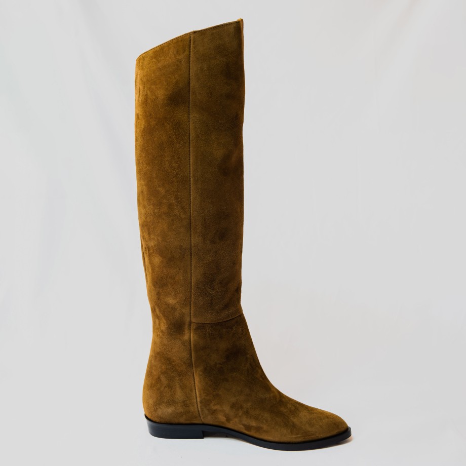 Party - Pointed Toe Leather Suede Boots Best