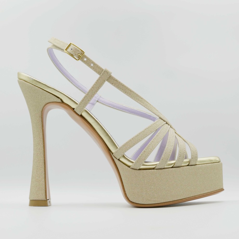 Albano - Sandal With High Heel And Colored Platform Best