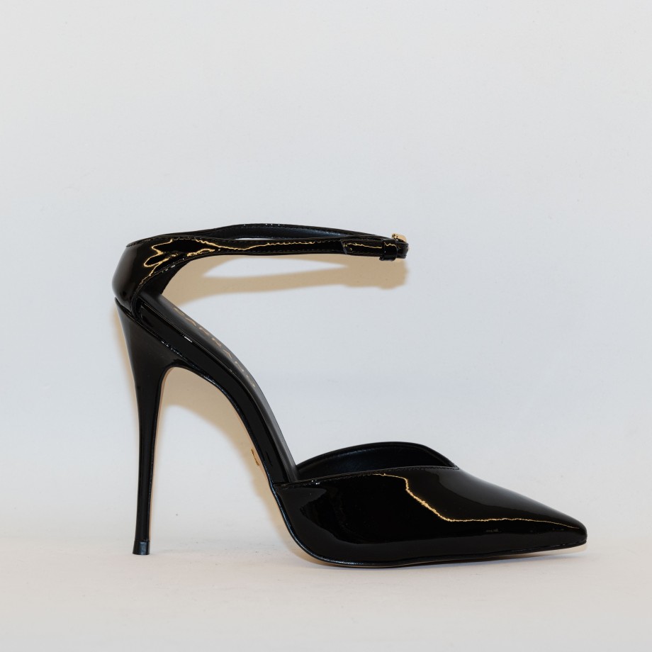 Carrano Patent Leather Pumps With Ankle Strap Hot