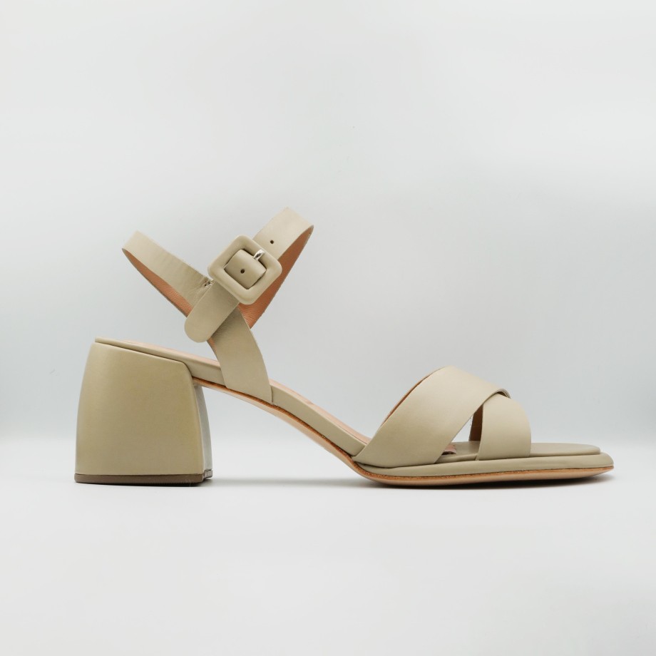 Vicenza - Sandals With Low And Wide Heel In Color With Ankle Strap Clearance