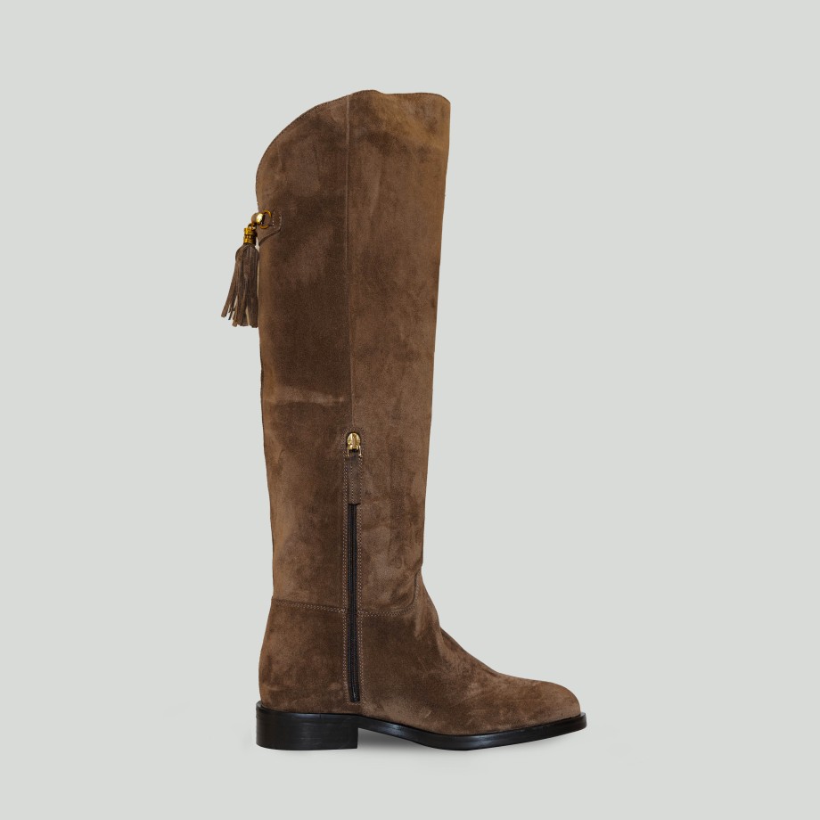 Angelo Bervicato - Chocolate Suede Boots Best