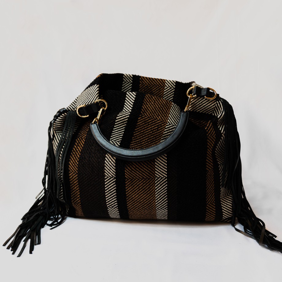 Di Lorenzo - Multicolor Fabric And Leather Bag Online